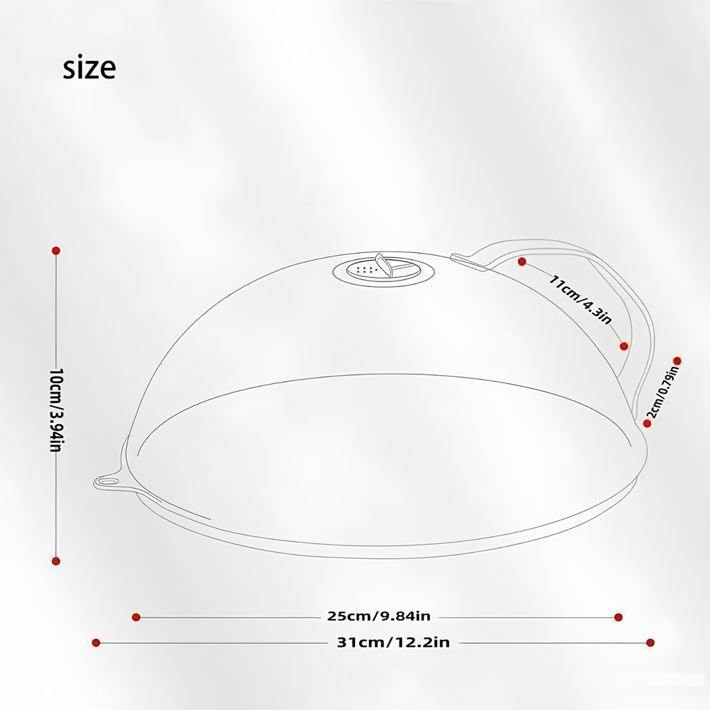 ClearGuard Microwave Splatter Cover