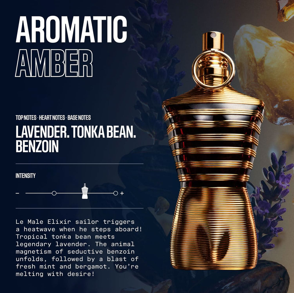 Jean Paul Gaultier Le Male Elixir Parfum – For Men (125ml)