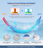 Ultra Pain Relief Cooling Pillow for Neck Support, Adjustable Cervical Pillow Cozy Sleeping, Odorless Ergonomic Contour Memory Foam Pillows, Orthopedic Bed Pillow for Side Back Stomach Sleeper : Home & Kitchen