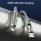 ChargeMax 4X 4-in-1 Charging Cable 6.6ft Black